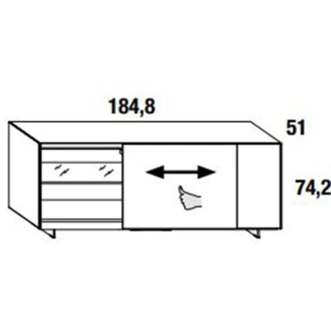 PLENUM XGLASS Sideboard