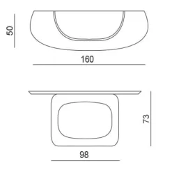 POLIFEMO GLASS Konsole