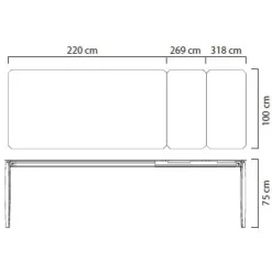 PUSH Garten-Ausziehtisch