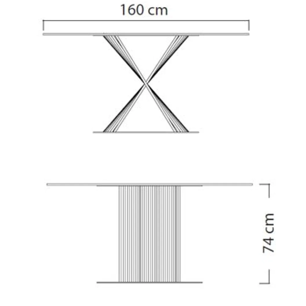 PUSH ROUND Gartentisch
