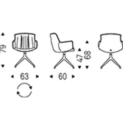 RHONDA TURN Armlehnstuhl