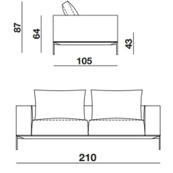 SAVOYE Einzelsofa