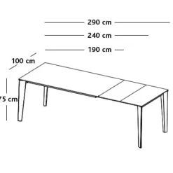 SENSO WOOD Ausziehtisch
