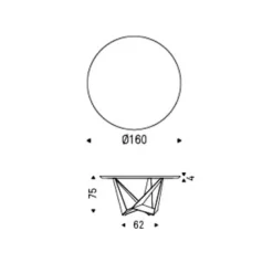 SKORPIO WOOD ROUND Esstisch
