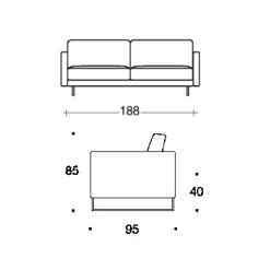SLIM NEW Einzelsofa
