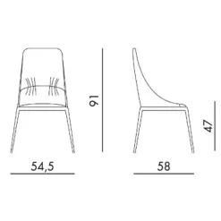 SOFIA ELITE METAL Stuhl - LAST MINUTE-DEAL