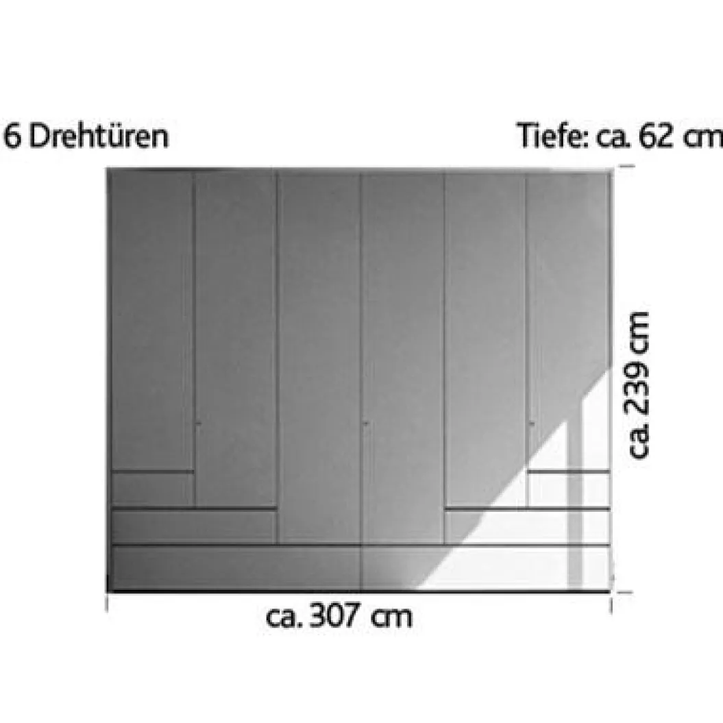 STEP 6-TÜRER Kleiderschrank