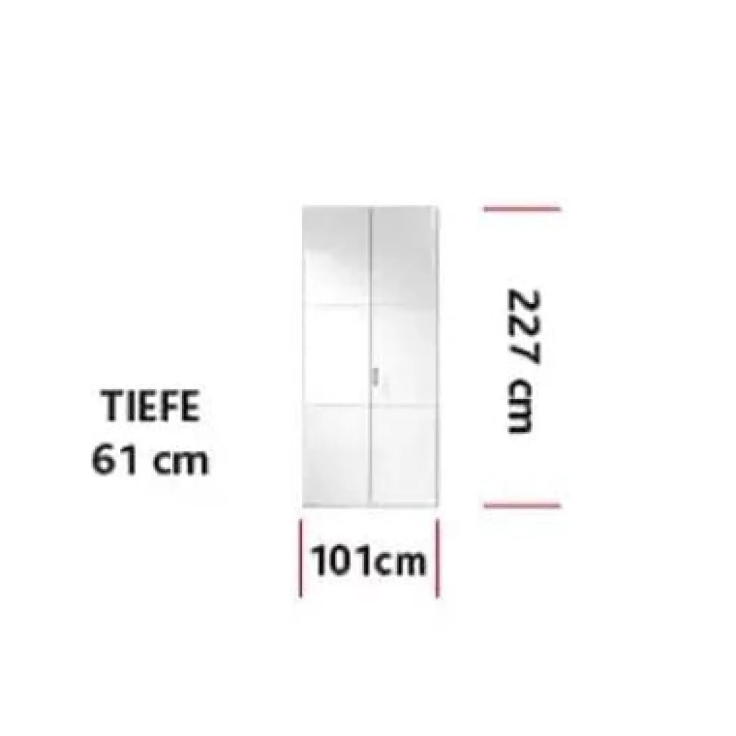 TRIO 2-Türer Kleiderschrank