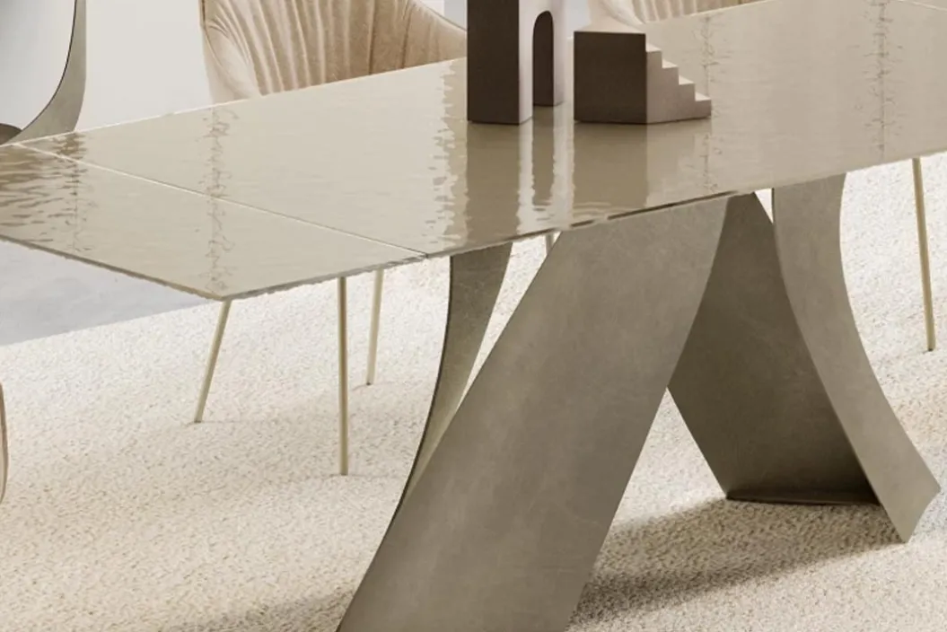 TWIST GLASS Ausziehtisch