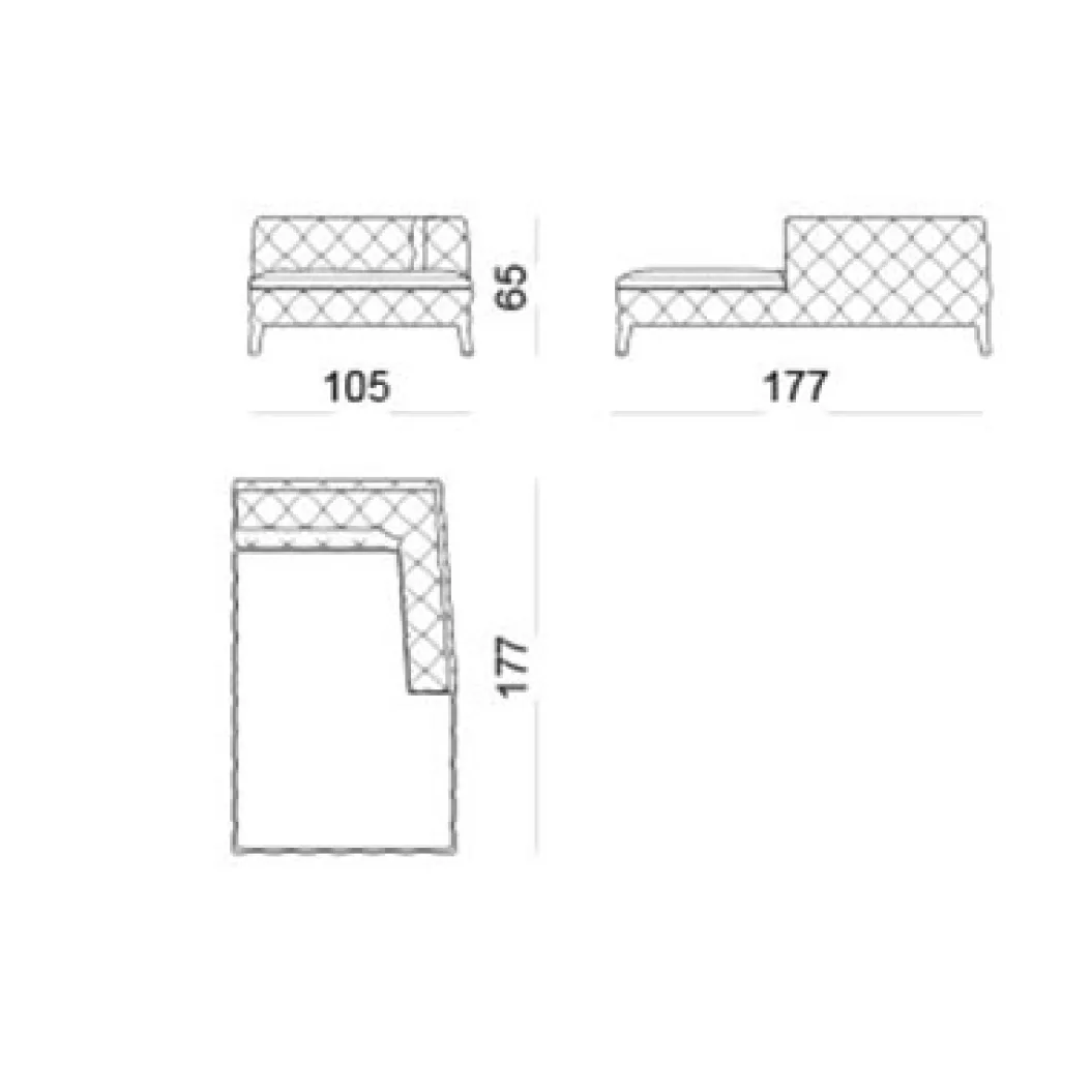 WINDSOR Chaiselongue